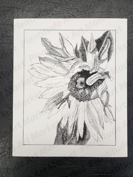 October Sunflower 11 x 14 fine art print