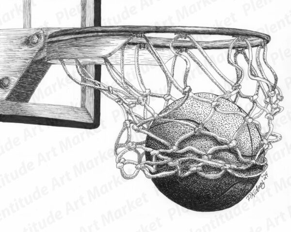 Swish Pen and Ink Print