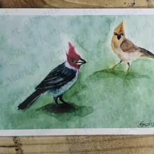 Cardinals watercolor art print