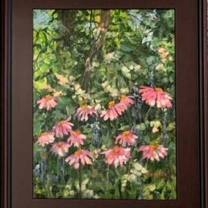 Plein Air Cone Flower Meadow by Dianna Porter