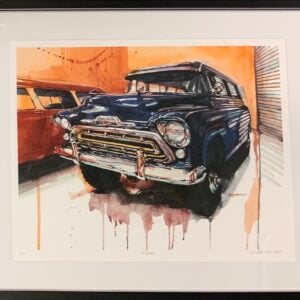 Old Blue Limited-Edition Print of original watercolor by Dianna Porter