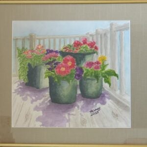 Porch Flowers - Framed