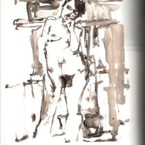 “Nude in Interior” Lithograph on Paper