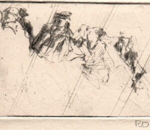 "Flowers" Lithograph on Paper