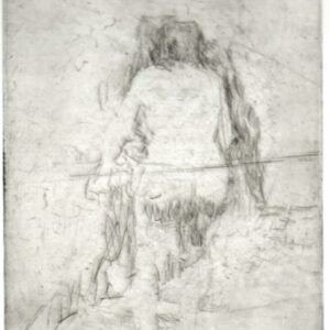 "Nude Walking" Lithograph on Paper