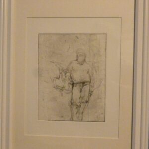 "Standing Male" Etching on Paper